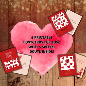Liebespostkarten mit besonderen Sprüchen - fertig zum Drucken - pdf Love Art