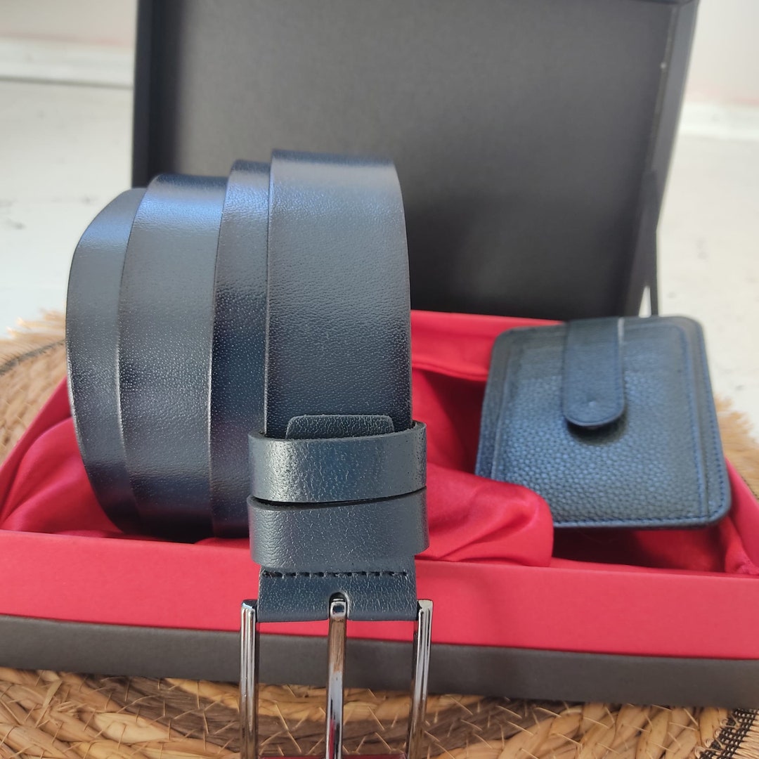 designer belt and wallet set