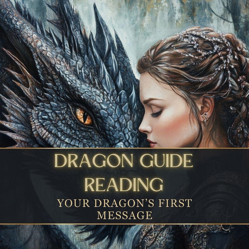 Dragon Psychic Reading revealing your Guardian Dragon Spirit Guide, including personalised channeled message, energy insight, and spiritual guidance for protection and clarity.