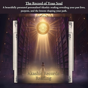 Intuitive Akashic soul reading exploring past lives, life path clarity, karmic lessons, and spiritual messages with same-day digital delivery.