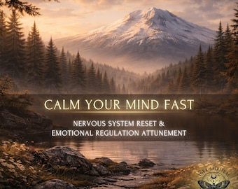 Anxiety Relief Attunement - Calm Your Mind Fast, Overthinking & Stress Relief, Nervous System Reset, Guided Session