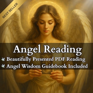 Lectura de cartas angelicales: mensajes personales de tu ángel de la guarda / Guía psíquica canalizada en PDF / Lectura de guía espiritual / Entrega el mismo día