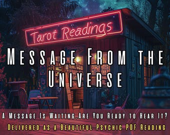 Psychische Tarot-Lesung | Botschaft vom Universum | Liebe, Ja / Nein, Blind, oder Eine Frage | Psychische Voraussagen und schnelle PDF-Lieferung