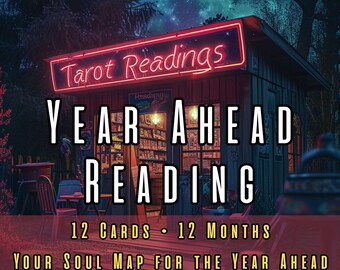 Year Ahead Tarot-Lesung: Personalisierte monatliche Anleitung (PDF-Dokument)