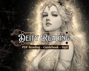 Deity Reading - Personalized Message & Confirmation | Letter From Your God or Goddess | PDF Reading, Guidebook and Sigil