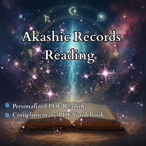 Akashic Records Reading – Soul Purpose & Past Life Regression, Channeled Messages – Same Day PDF Psychic Reading with Spiritual Guidebook