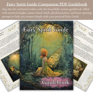 Fairy Spirit Guide PDF guidebook with rituals, nature-based practices, and journaling prompts to strengthen your connection with your personal fairy guide.