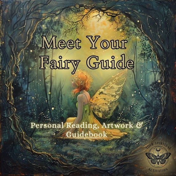 Meet Your Fairy Spirit Guide, Personal Channeled Reading with Artwork & Guidebook