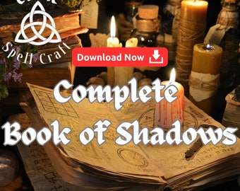 Book of Shadows Grimoire Book of Spells Witchcraft Spell White Witch Occult Books Wicca Rituals Pagan Stuff Items Kits