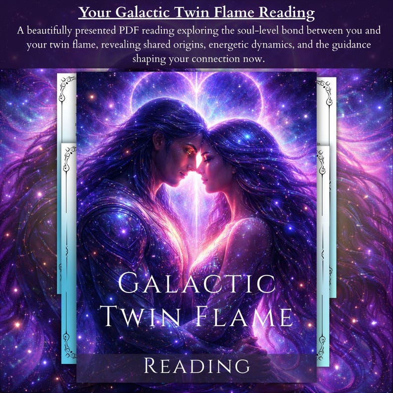 Twin flame psychic reading with starseed origin insight, channeled love messages, past life and soul connection guidance