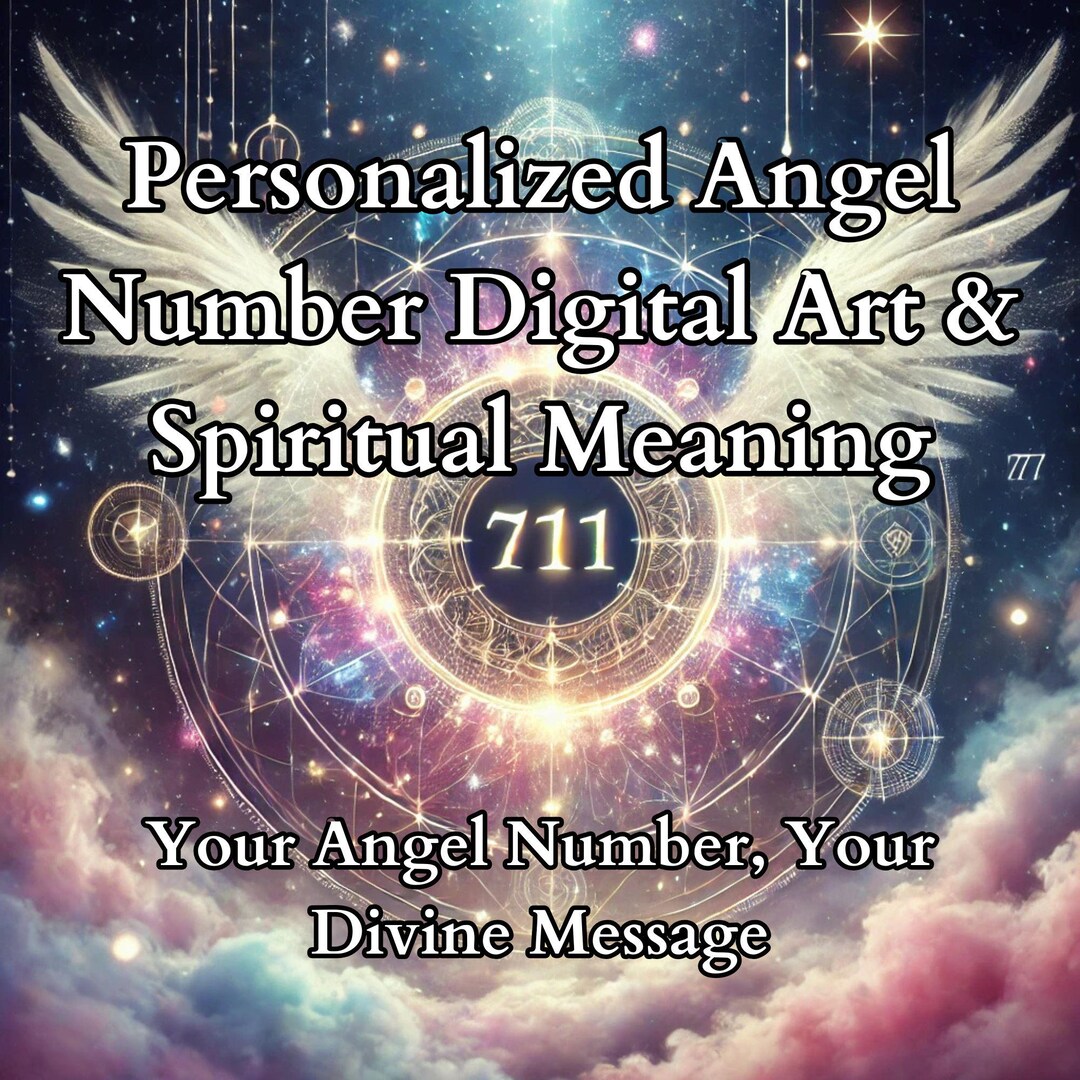 Personalized Angel Number Art & Numerology Reading – Custom Spiritual ...