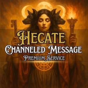 Hecate Goddess Reading – Channeled Message From Your Deity | Psychic Reading PDF | Includes Custom Sigil Art & Spiritual Guidebook