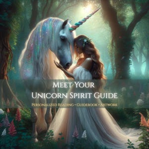 Unicorn Spirit Guide Reading | Channeled Psychic Message from Your Spirit Animal | Custom Artwork & Spiritual Guidebook