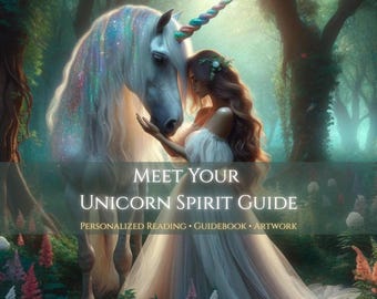 Unicorn Spirit Guide Reading | Channeled Psychic Message from Your Spirit Animal | Custom Artwork & Spiritual Guidebook