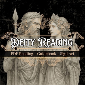 Deity Confirmation Reading – Divine Message from Your God or Goddess | Personalized Letter + Channeled Sigil & Identification Guidebook PDF