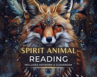 Spirit Animal Psychic Reading, Includes PDF Guidebook & Custom Artwork