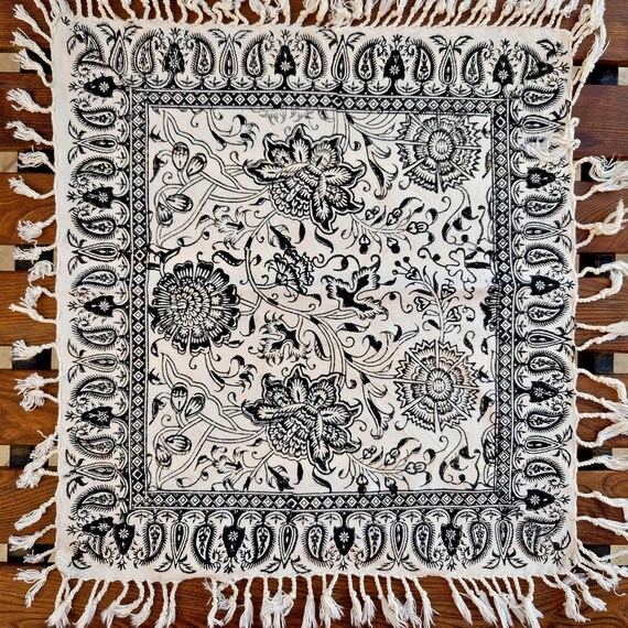 Tischdecke 40x40/in 5 Varianten/ Ghalamkar/handbedruckt/Tischläufer/Baumwolle/orientalisch-Modern
