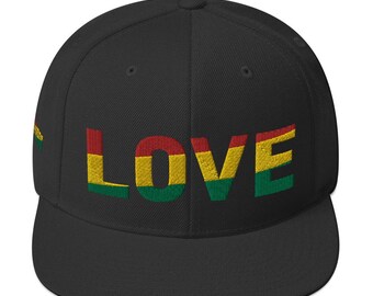 Boné LOVE Pan-African Color Snapback