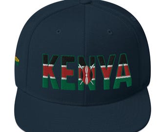 Boné Snapback Bordado do Quênia