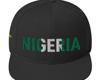 Boné Snapback com a Bandeira Nacional da Nigéria