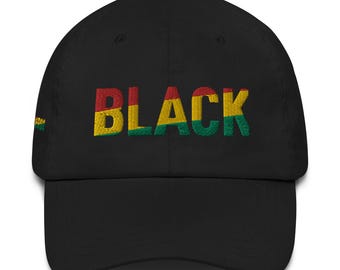 Boné Dad Hat bordado na cor preta