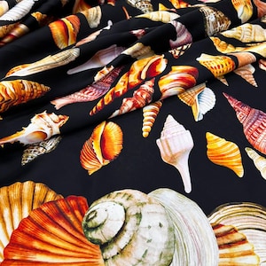 Seashell Silky Satin Fabric: Glossy Fashion Dressmaking Material