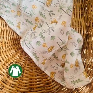 100% Organic Muslin Fabric, Double gauze fabric – Soft, Breathable & Eco-Friendly Cotton by the Yard
