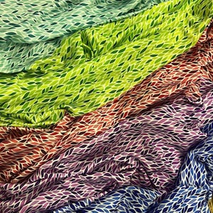 Digital Printed Silky Satin Fabric: Glossy Dressmaking Material