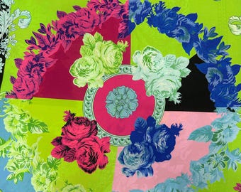 Colorful Baroque Satin Fabric: Silky Dressmaking Material (1.64 Yards Width)
