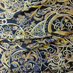 Digital Printed Silky Satin Fabric: Glossy Dressmaking Material
