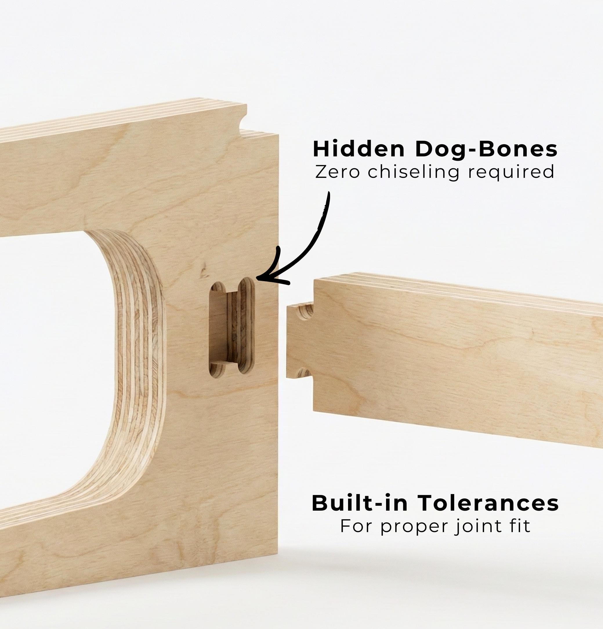 CNC Router End Table Plan: Plywood Side Table, Flat Pack Furniture Cut ...