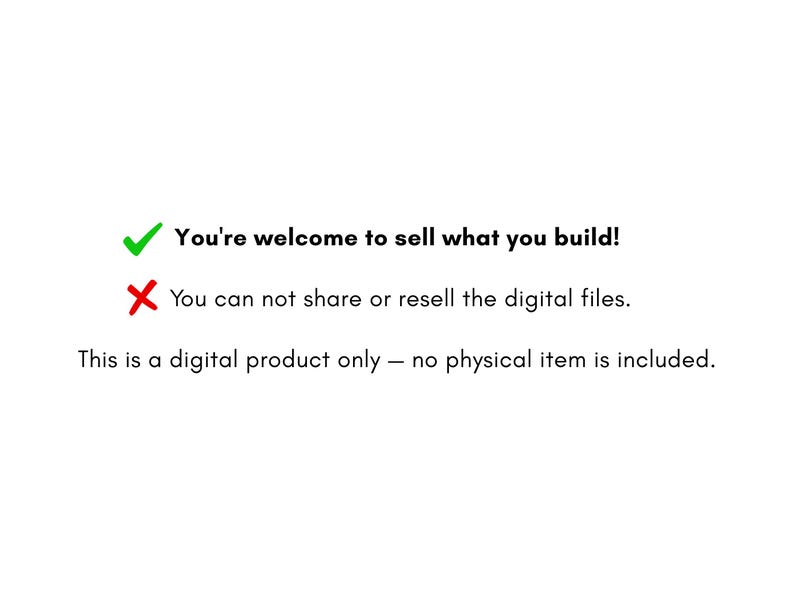 This listing is for digital CNC router files only—no physical item included. You’re welcome to sell physical products made from the cnc router files and woodworking plans. Redistribution or resale of digital files is not allowed. Ideal for cnc businesses and small furniture makers.