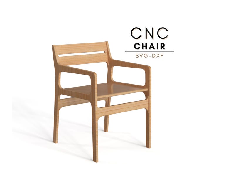 CNC Router Files Dining Chair, CNC Chair Plan, Accent Chair CNC Files ...