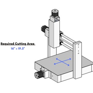 CNC machine size requirements to build this cnc project side table. Compatible with small hobby cnc routers. CNC router must be able to cut at least 16" x 19.5" for the largest part of this small round end table and plant stand.