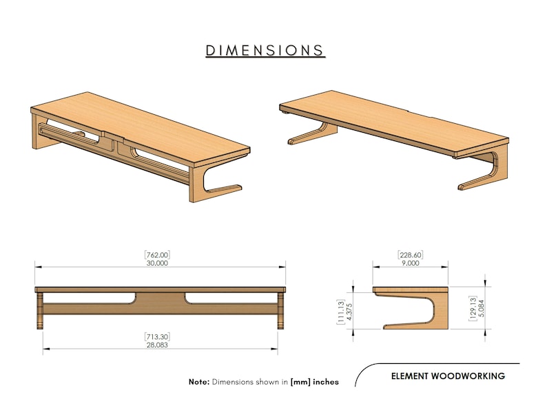 CNC Files - Monitor Stand - Home Office Desk Organizer and Computer ...