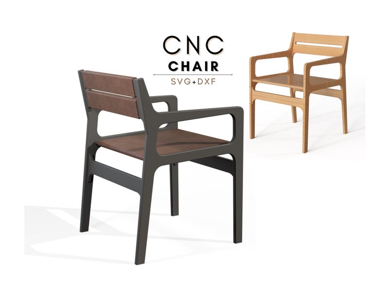 CNC Router Files Dining Chair, CNC Chair Plan, Accent Chair CNC Files ...