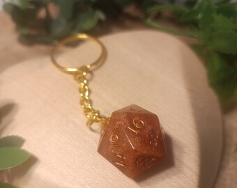 Dungeons and Dragons Dice Dice Jewelry Keychain D20 w20