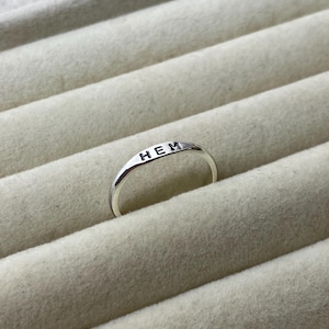 Personalised Initial Rings | Initial Ring | Personalised Jewellery | Sterling Silver | 9ct Gold | Handmade Jewellery | Ring