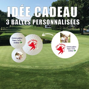 Set van 3 gepersonaliseerde golfballen