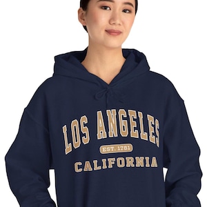 Los Angeles California Athletic Hoodie, Unisex Hooded Sweatshirt, LA Hoodie, California Sweatshirt, Athletic Hoodie, Hooded Sweatshirt