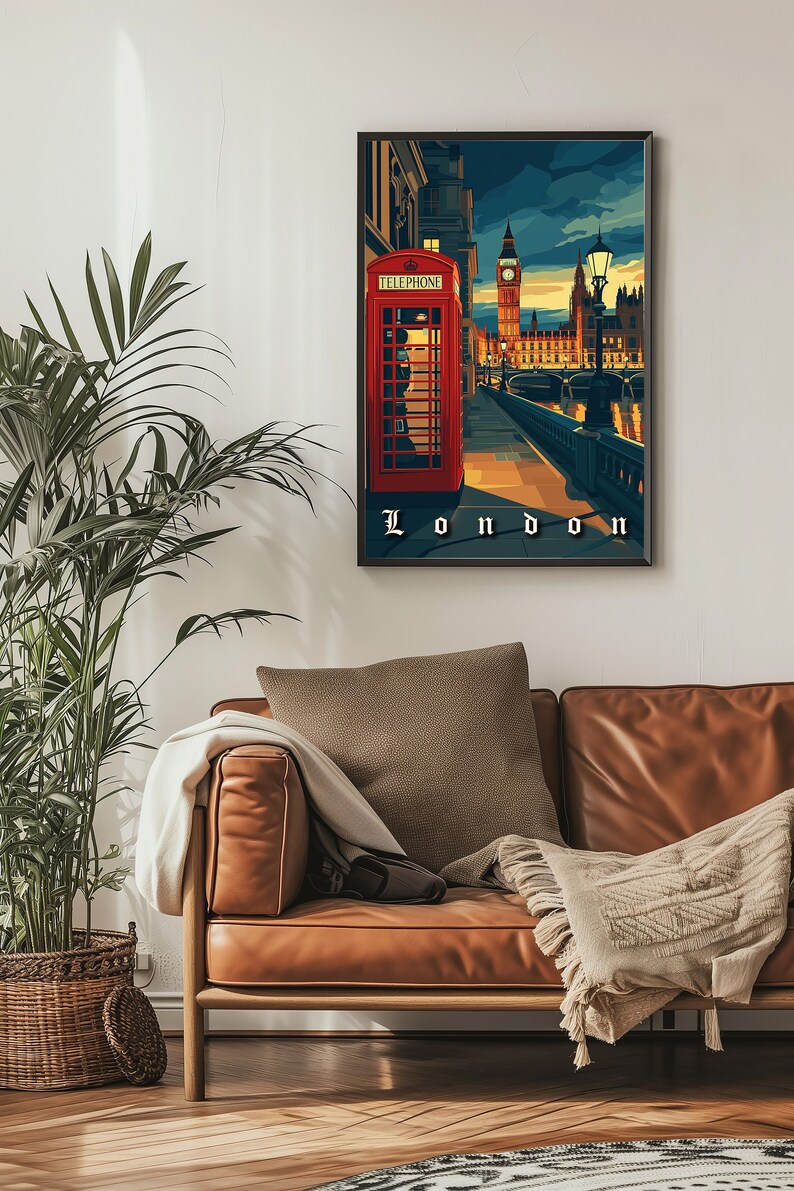 Vacation Art Boutique London Vintage Travel Poster