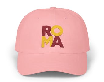 Roma Travel Hat: Rome Casual Dad Cap Style (Adjustable Snapback)
