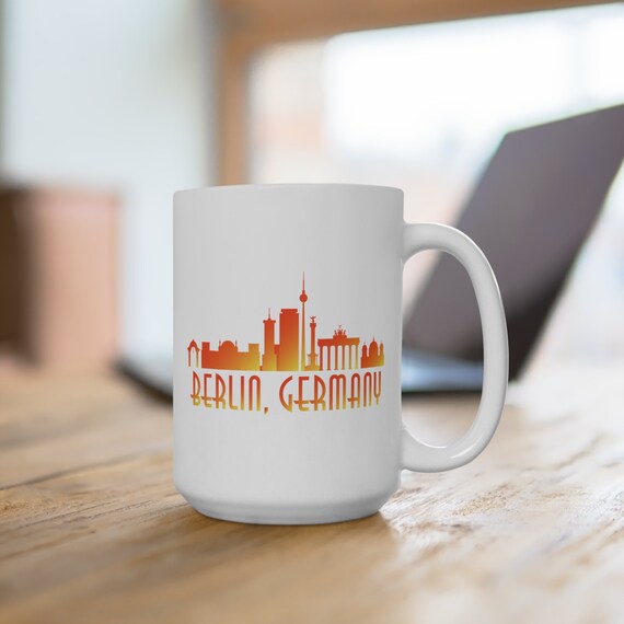 Tazza da caffè con skyline di Berlino, tazza di Berlino, Germania