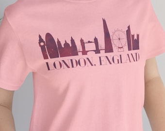 Camiseta de viaje / Londres, Inglaterra / Horizonte / Regalo de vacaciones