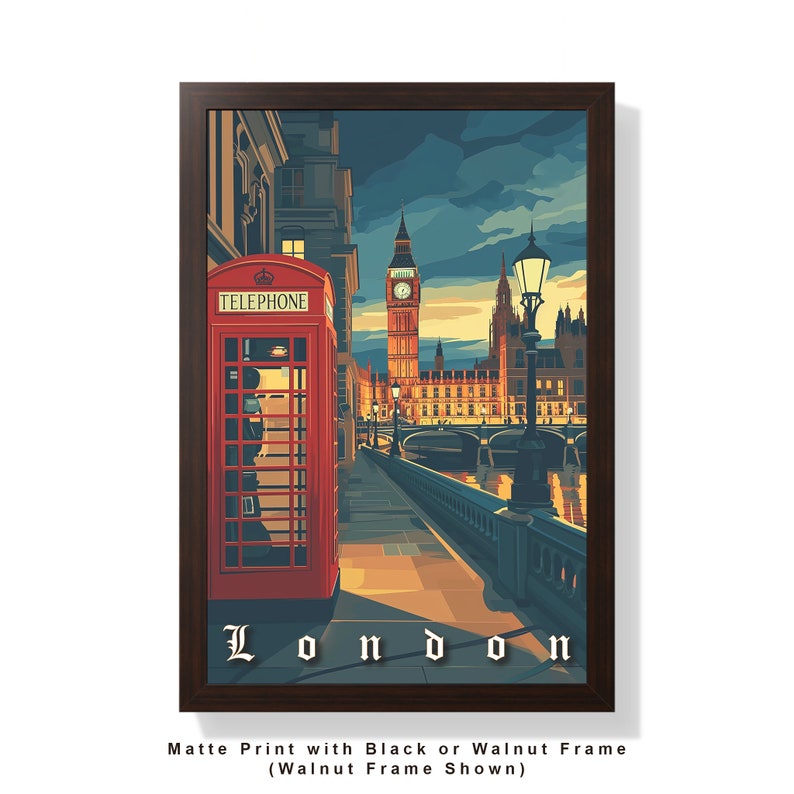 Vacation Art Boutique London Vintage Travel Poster
