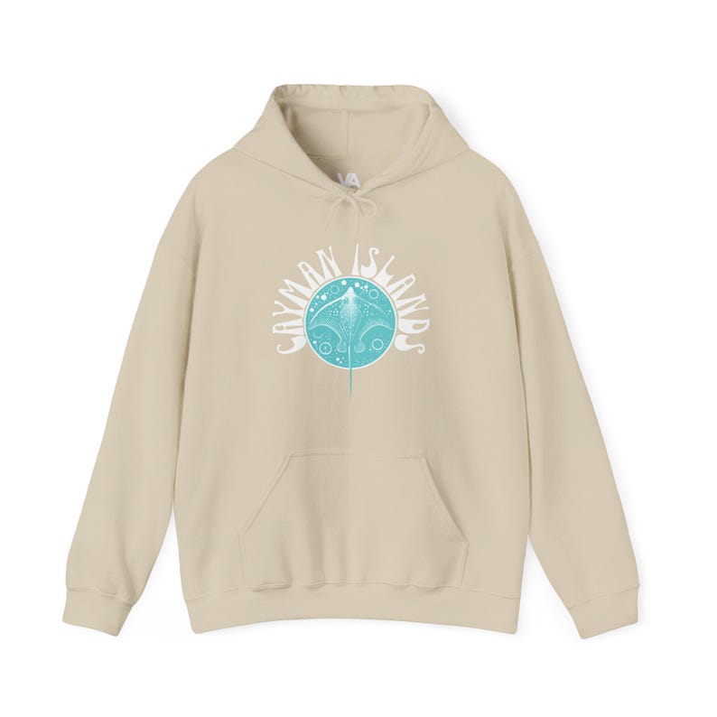 Caribbean Travel Hoodie, Soft Cotton Blend, Relaxed Fit (Unisex) image 6