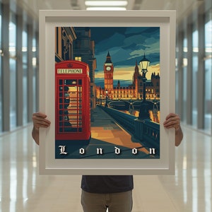 Vacation Art Boutique London Vintage Travel Poster