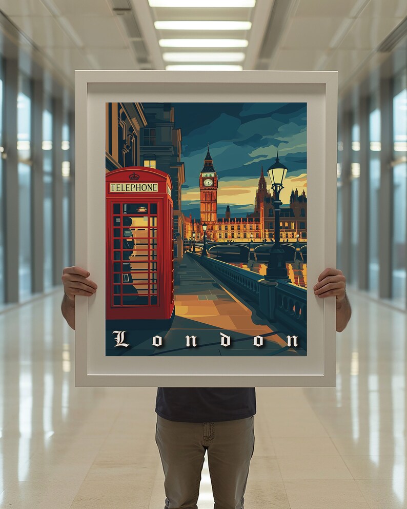 Vacation Art Boutique London Vintage Travel Poster