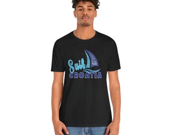 Croatia Sailing Shirt: Adriatic Sea Graphic for Vacation