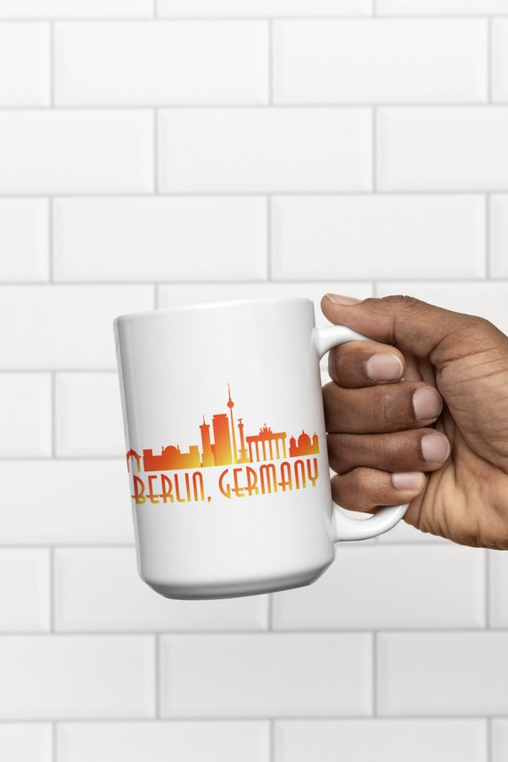 Mug-Tastic Tazza In Ceramica Con Skyline Di Berlino - 312 Ml - Design Di Michael Tompsett - Lavabile In Microonde - 3